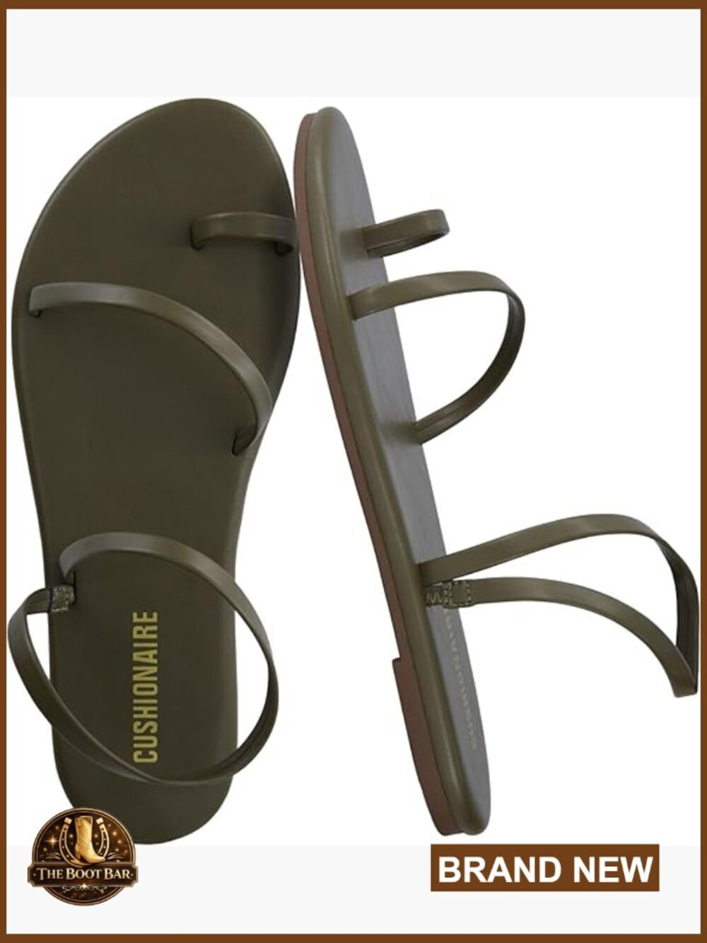 Comfortable Flat Strappy Sandals with Memory Foam